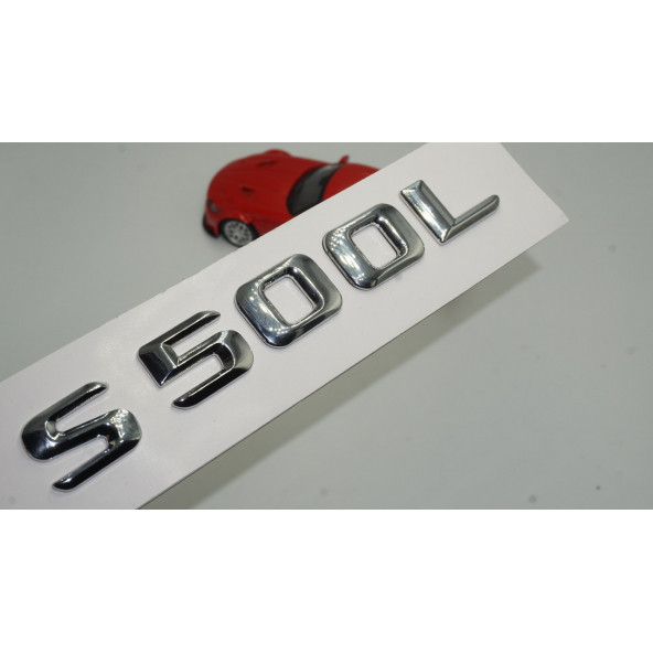 S500L Bagaj Krom Metal 3M 3D Yazı Logo ürün görseli 1