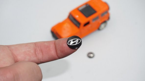 Hyundai Oto Anahtar 3M Metal Alaşım Logo 2Li Set ürün görseli 1