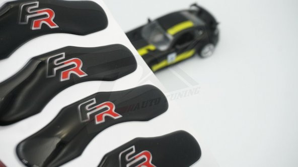 Seat FR Logo Kaliper Üstü 3M 3D Damla Desen Logo Arma Amblem Seti ürün görseli 1