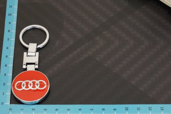 Audi Logo Krom Metal Çift Yön Anahtarlık - Resim 5