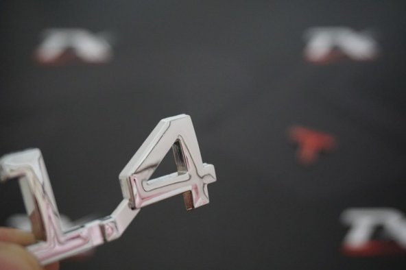 Audi 1.4 T Bagaj Krom Metal 3M 3D Yazı Logo Orjinal ürün ürün görseli 1