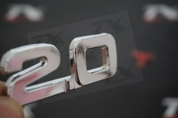 Audi 2.0 T Bagaj Krom Metal 3M 3D Yazı Logo Orjinal ürün ürün görseli 1