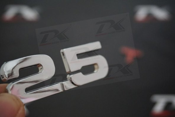 Audi 2.5 T Bagaj Yazı Logo 3M 3D Krom Metal Orjinal Ürün ürün görseli 1
