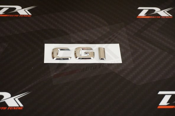 CGİ Bagaj Krom ABS Orjinal Yazı Logo - Resim 2