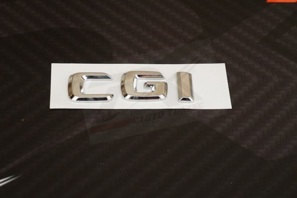 CGİ Bagaj Krom ABS Orjinal Yazı Logo - Resim 3