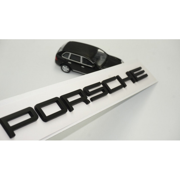 Porsche Bagaj Yazı Logo Siyah Renk Orjinal Ürün ürün görseli 1