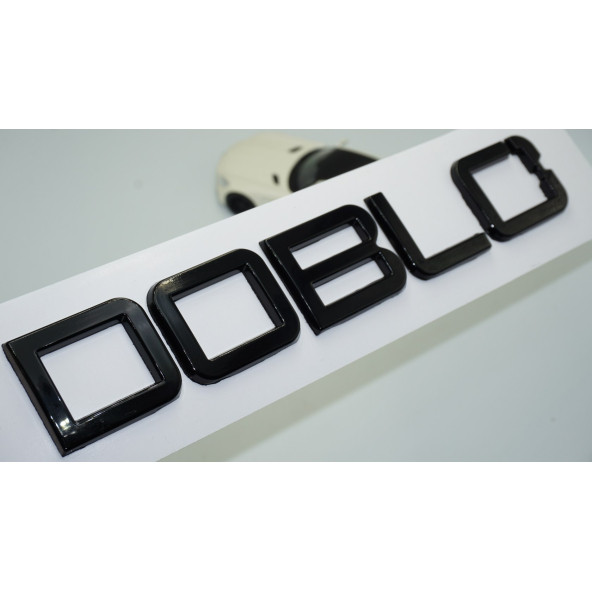 DK Tuning Fiat Doblo Yeni Nesil Bagaj Siyah ABS 3M 3D Yazı Logo Amblem ürün görseli 1