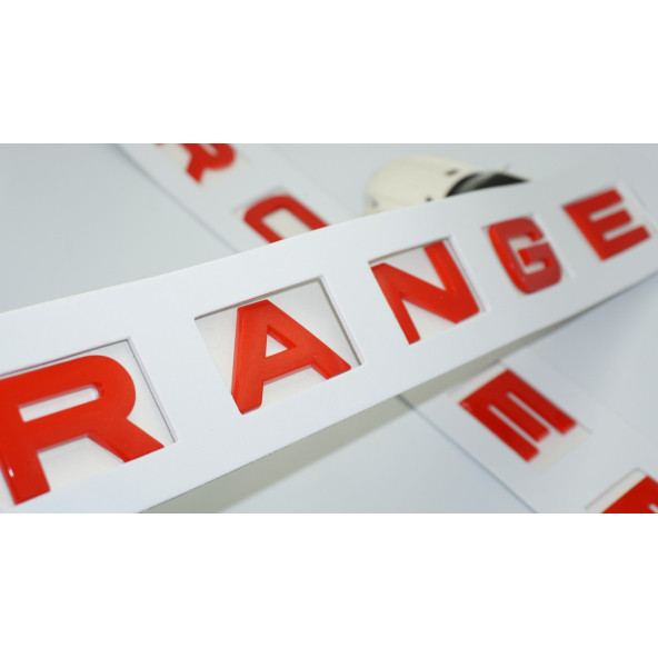 DK Tuning Land Rover Range Rover Kaput Ve Bagaj Kırmızı Yazı Logo ürün görseli 1
