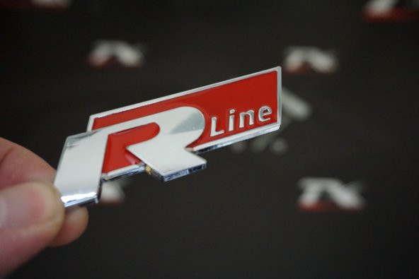 Volkswagen R Line Ön Panjur Izgara Vidalı 3D Krom Metal Logo ürün görseli 1