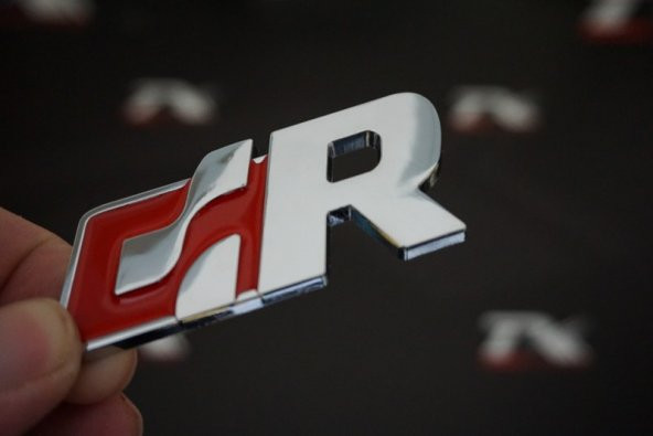 Volkswagen R R32 R36 GTI Racing Krom Metal Bagaj Logo Amblem 3M 3 ürün görseli 1