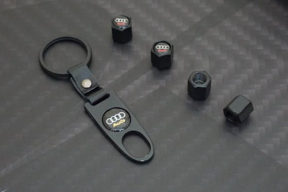 Audi Logo Anahtarlık Sibop Kapağı Seti - Resim 4