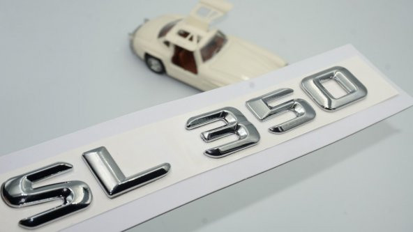 SL 350 Bagaj Krom Metal 3M 3D Yazı Logo ürün görseli 1
