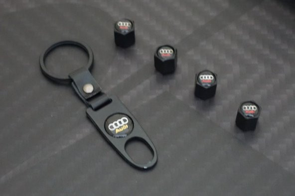Audi Logo Anahtarlık Sibop Kapağı Seti - Resim 3