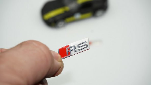 Audi RS Direksiyon Alüminyum Alaşımlı 3M 3D Sticker Logo 2Li Set ürün görseli 1