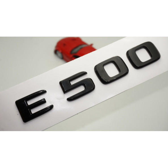 E 500 Bagaj Parlak Siyah ABS 3M 3D Yazı Logo ürün görseli 1