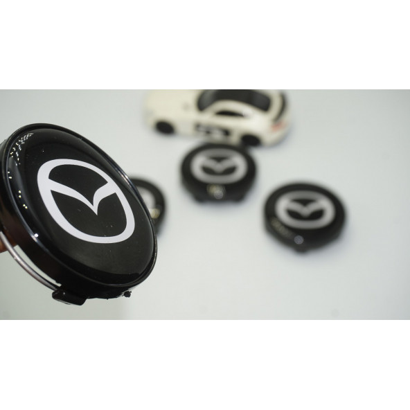 Mazda Jant Göbeği Siyah Kapak Seti 60mm ürün görseli 1