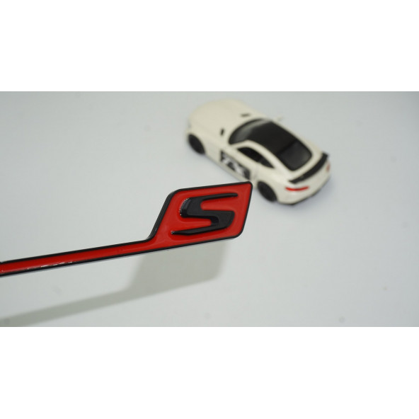 DK Benz AMG S GT S Eklenti Kırmızı Siyah ABS 3M 3D Bagaj Logo Amblem ürün görseli 1