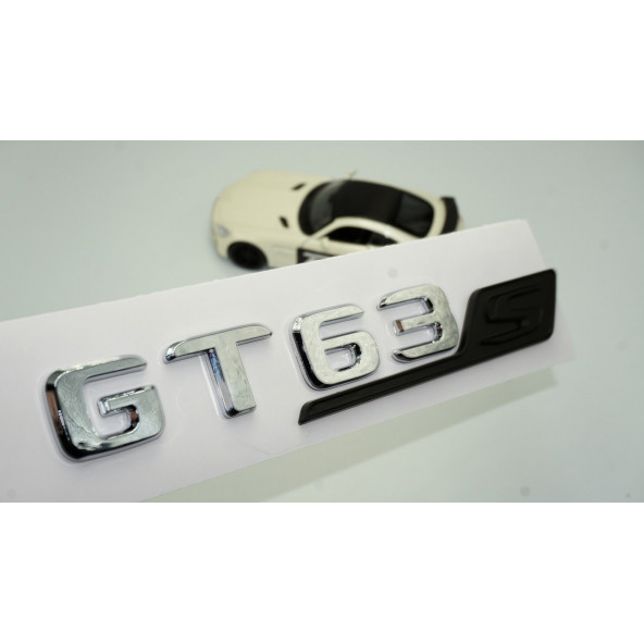 DK Benz GT 63S Bagaj Siyah Krom ABS 3M 3D Yazı Logo ürün görseli 1