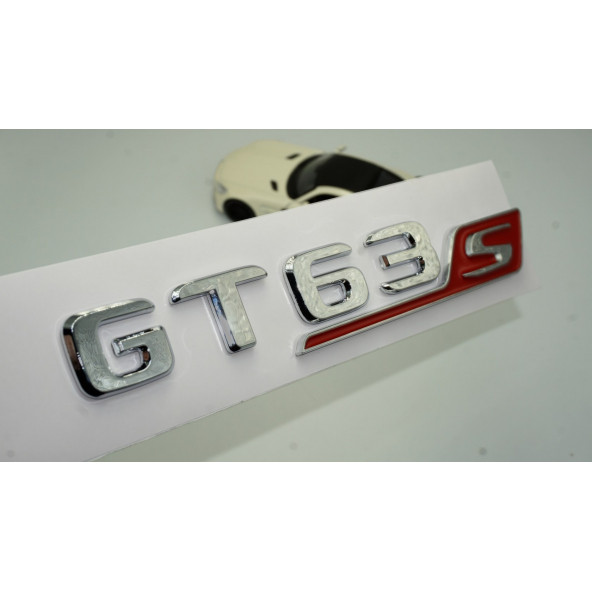 DK Benz GT 63S Bagaj Kırmızı Krom ABS 3M 3D Yazı Logo ürün görseli 1