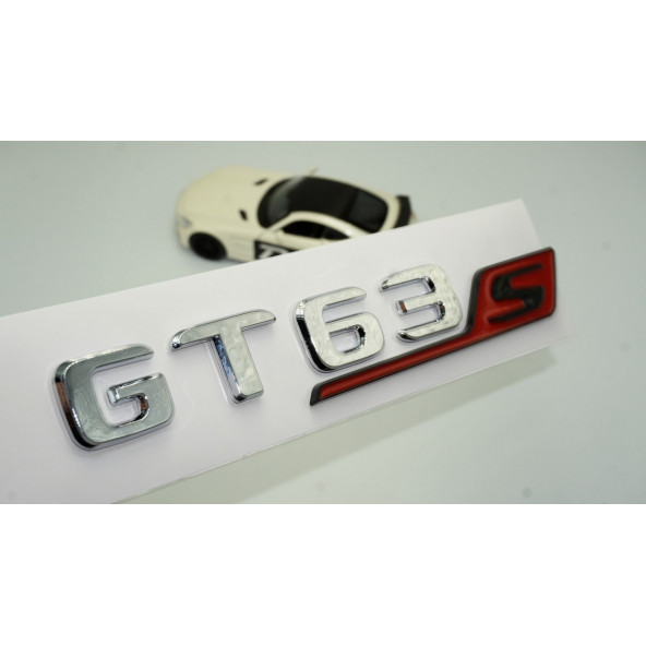 DK Benz GT 63S Bagaj Krom Kırmızı ABS 3M 3D Yazı Logo ürün görseli 1