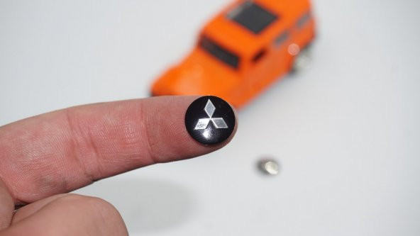 Mitsubishi Oto Anahtar 3M Metal Alaşım Logo 2Li Set ürün görseli 1