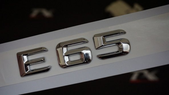 E65 Bagaj Krom Metal 3M 3D Yazı Logo ürün görseli 1