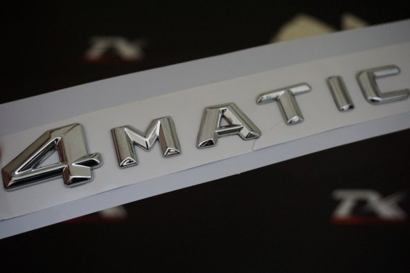 4 Matic Bagaj Krom Metal 3M 3D Yazı Logo ürün görseli 1
