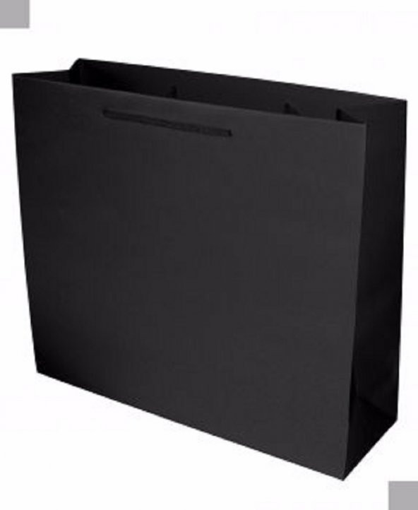 KARTON ÇANTA SİYAH 39CM X 55CM - 1 ADET - Resim 2