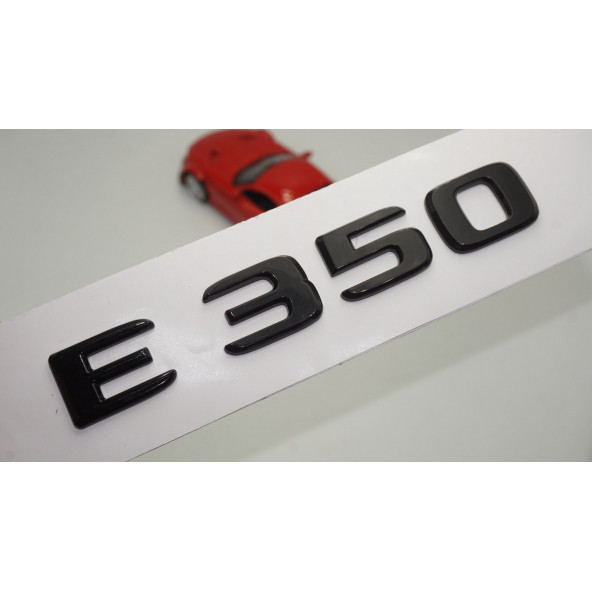 E 350 Bagaj Parlak Siyah ABS 3M 3D Yazı Logo ürün görseli 1