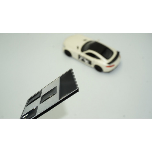 DK Seat Cupra Leon İbiza Altea Gri Siyah Metal 3M 3D Logo Amblem ürün görseli 1