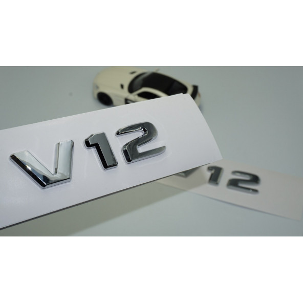 Dk V12 Çamurluk Yanı Krom Abs 3m 3d Yazı Logo Seti Benz İle Uyumlu ürün görseli 1