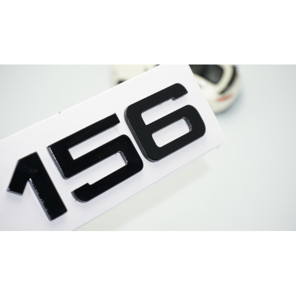 DK Tuning Alfa Romeo 156 Siyah ABS 3M 3D Bagaj Yazı Logo Arma ürün görseli 1