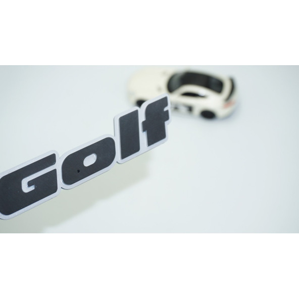 DK Tuning Golf MK2 MK3 Bagaj Gri Siyah Yazı Logo Volkswagen İle Uyumlu ürün görseli 1