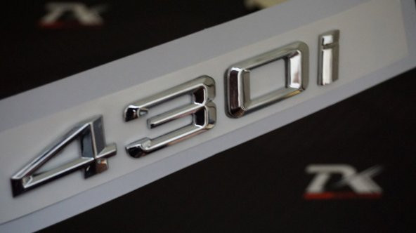 Bmw 430İ Bagaj Krom Metal 3M 3D Yazı Logo ürün görseli 1