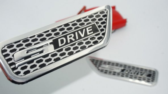 Bmw S Drive Çamurluk Yanı 3M 3D Logo Amblem 2 Li Set ürün görseli 1