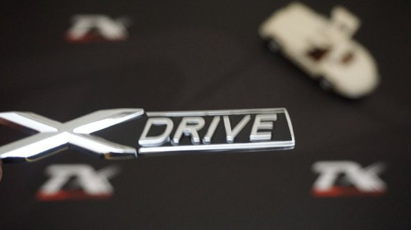 Bmw X Drive Krom Metal Bagaj Logo 3M 3D Orjinal Ürün ürün görseli 1