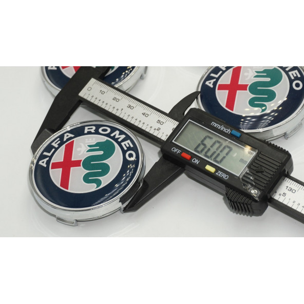 Alfa Romeo Jant Göbek Kapağı 60mm - Resim 5