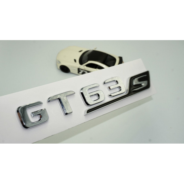 DK Benz GT 63S Bagaj Krom Siyah ABS 3M 3D Yazı Logo ürün görseli 1