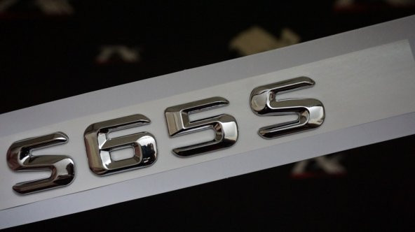 Benz S65S Bagaj Krom Metal 3M 3D Yazı Logo ürün görseli 1