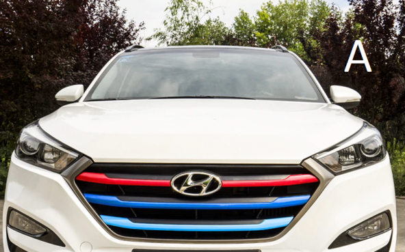 Hyundai Tucson 2015 2018 Modeller Ön Panjur Dekoratif Şeritleri ürün görseli 1