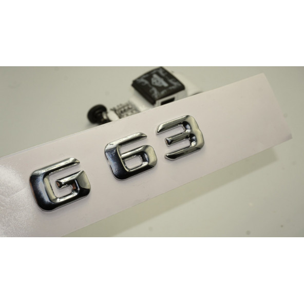 G63 Bagaj Krom Metal 3M 3D Yazı Logo ürün görseli 1
