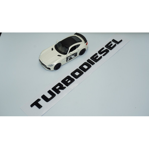DK Tuning TurboDiesel Bagaj Siyah ABS Yazı Logo Amblem Benz İle Uyumlu ürün görseli 1