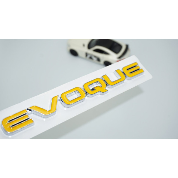 DK Tuning Evoque Bagaj Sarı 3M 3D Yazı Logo Range Rover İle Uyumlu ürün görseli 1