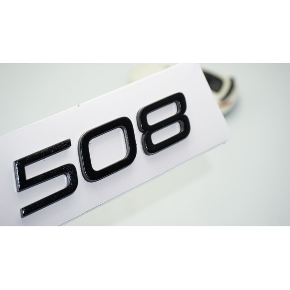 DK Tuning Peugeot 508 Ön Kaput 2022+ Parlak Siyah ABS Logo Amblem ürün görseli 1