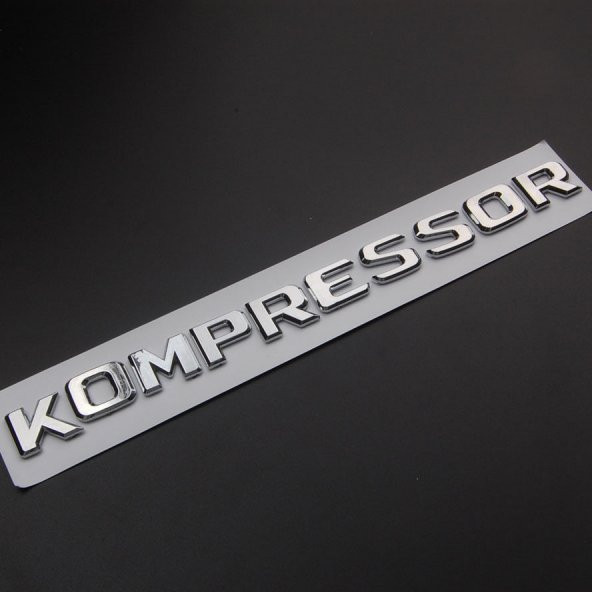 MERCEDES BENZ KOMPRESSOR BAGAJ LOGO 3D 3M KROM ürün görseli 1