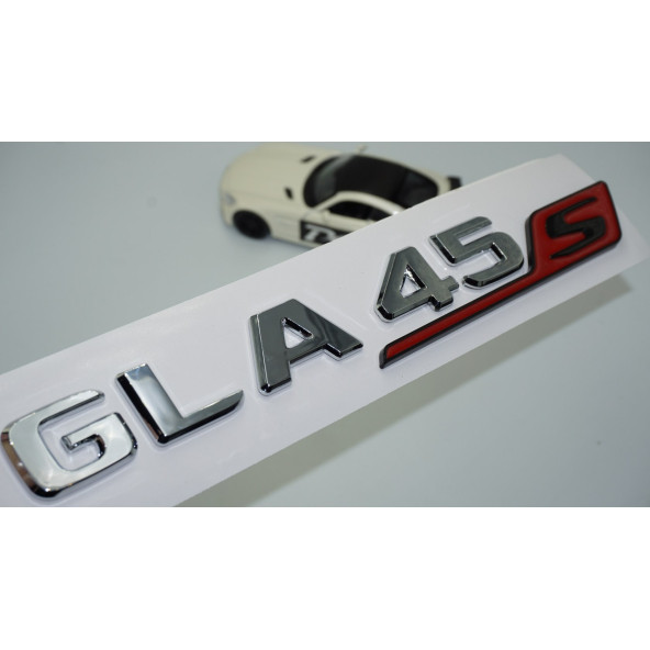 DK Tuning GLA 45S Bagaj Kırmızı Krom ABS Yazı Logo Benz İle Uyumlu ürün görseli 1