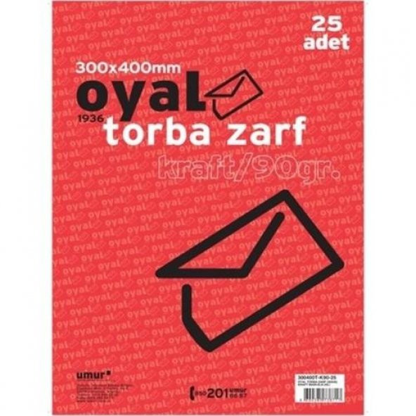 OYAL ZARF TORBA 300X400 90GR KRAFT 25 LI ürün görseli 1