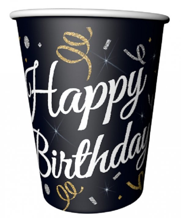 BARDAK SPARKLING CONFETTI HAPPY BIRTHDAT 8Lİ - Resim 3