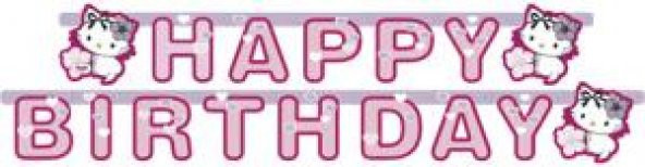 CHARMMYKİTTY HAPPY BİRTHDAY BANNER - Resim 3