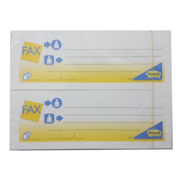 3M POST-IT YAPISKAN. BASKILI FAX MESAJ 2 LI (7690) ürün görseli 1